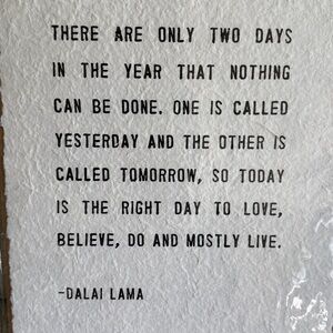 Sugarboo & Co. Dalia Lama Inspirational Quote Wall Art - 12.25”x16.5”